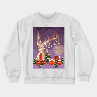 Little Deer Merry Christmas Crewneck Sweatshirt